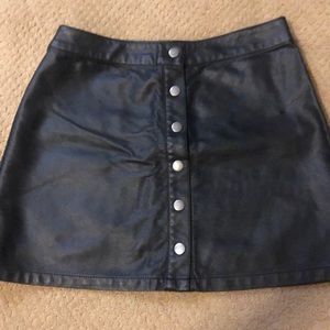 Leather skirt